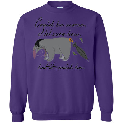 Cartoon T-shirt Could Be Worse Not Sure How But It Could Be Purple