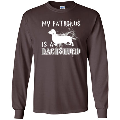 Dachshund Lover T-shirt My Patronus Is A Dachshund Dark Chocolate