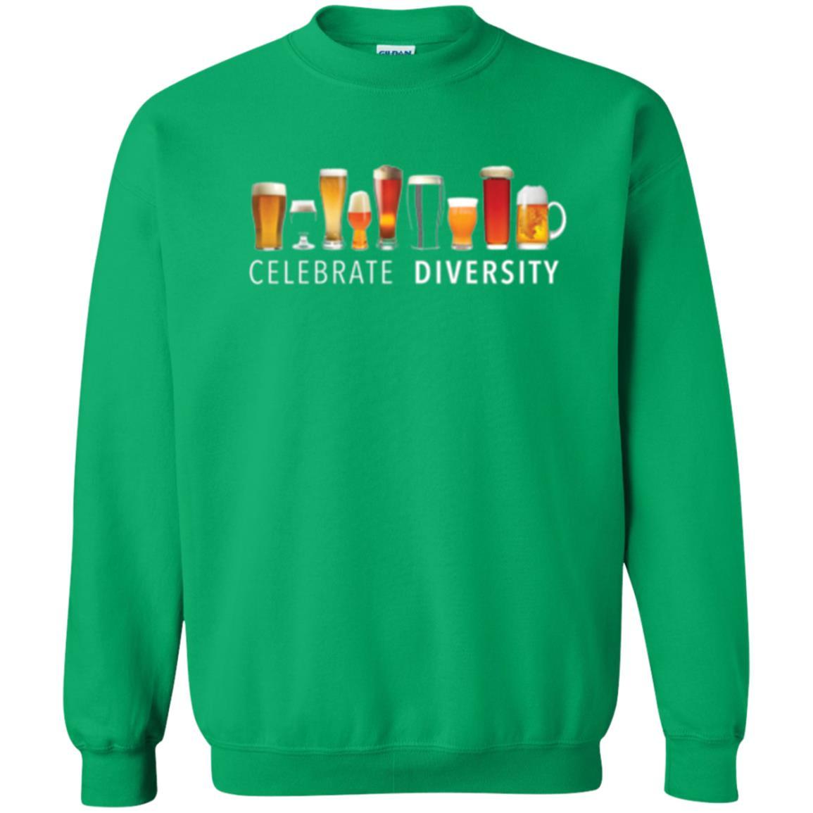 Beer Lover T-shirt Celebrate Diversity Irish Green