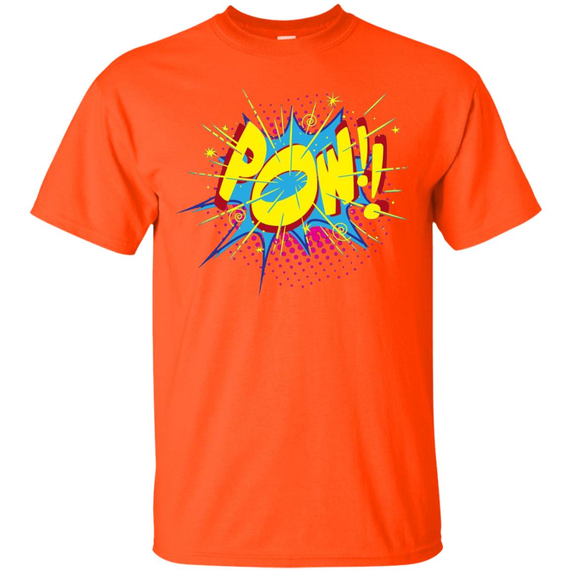 Pow Comic Sound Effect Shirt Orange