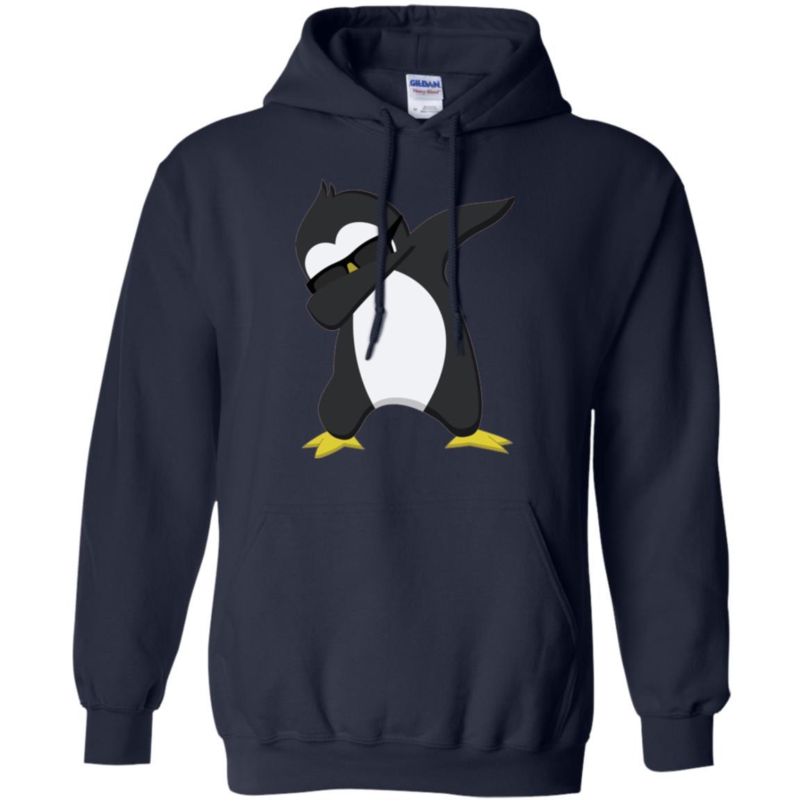 Christmas T-shirt Dabbing Penguin T-shirt Navy