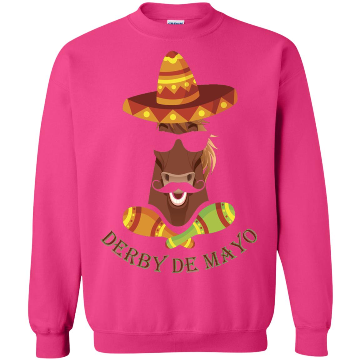 Derby De Mayo Kentucky Horse Race Sombrero Mexican T-shirt Heliconia