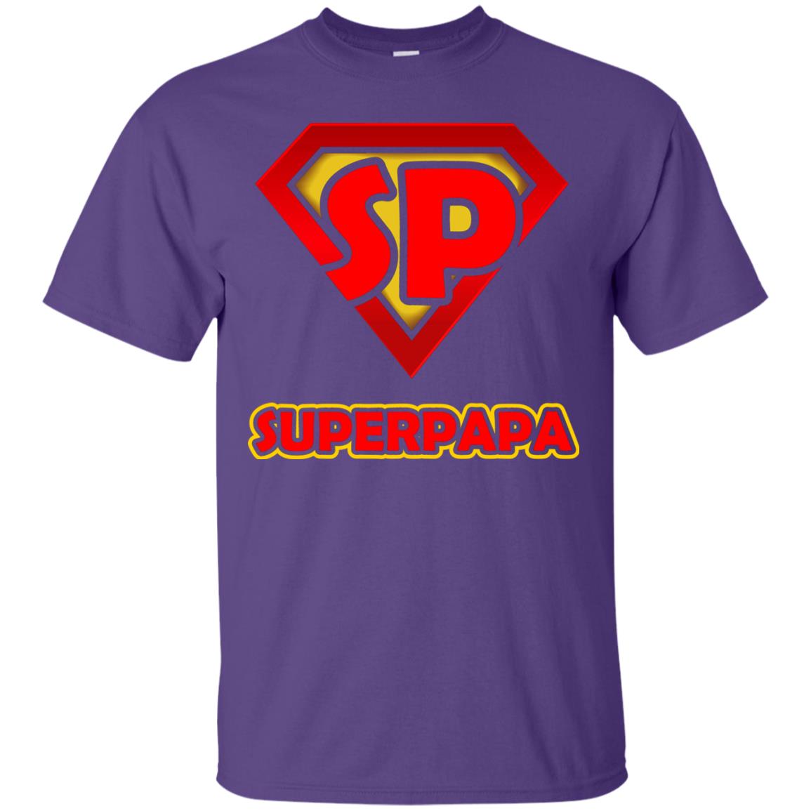 Superpapa Grandfather Grandpapa Shirt Purple