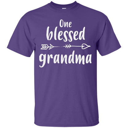 One Blessed Grandma Mothers Day Nana T-shirt Purple
