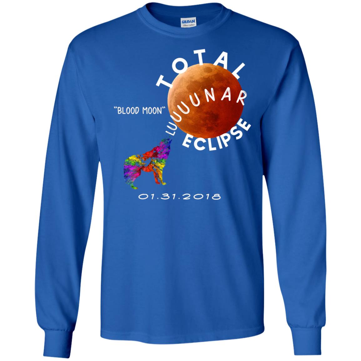 Best Total Lunar Eclipse Shirt 2018 Blood Moon T-shirt Royal