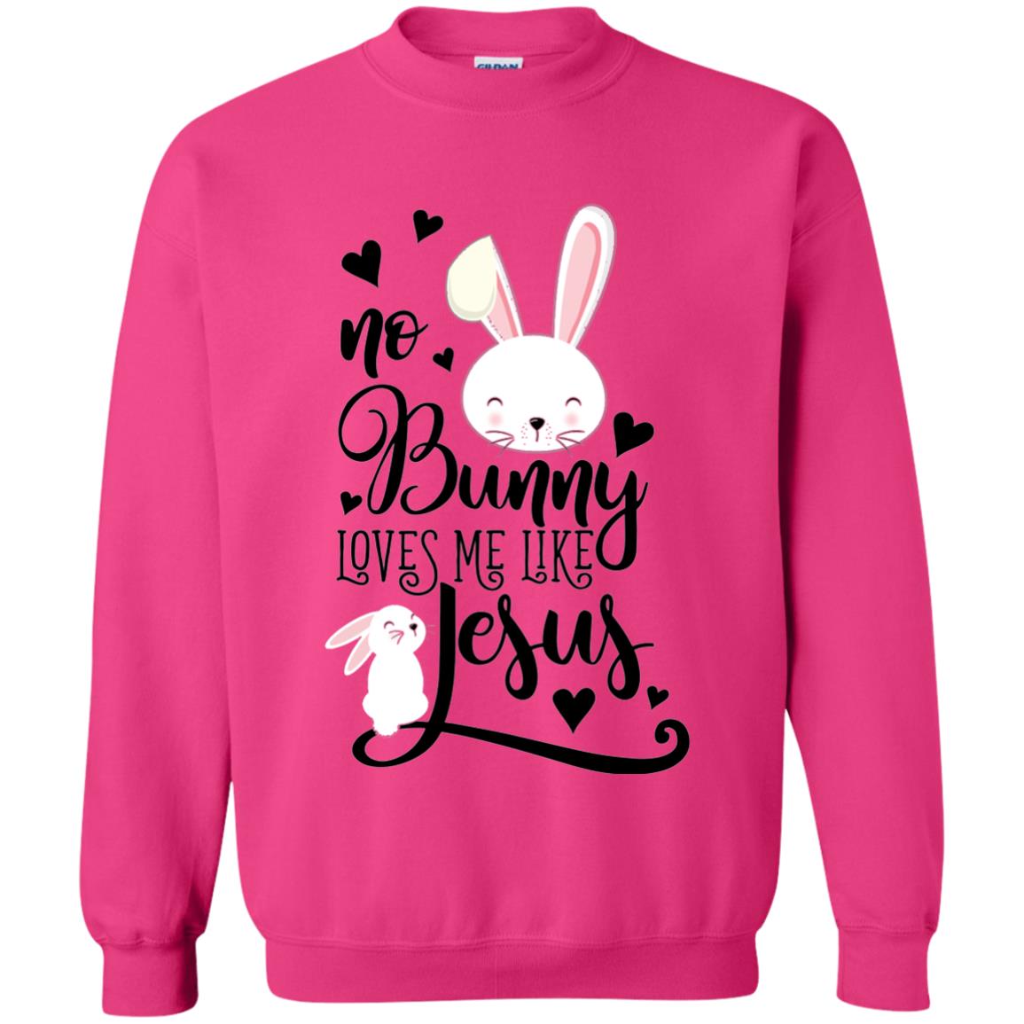 No Bunny Loves Me Like Jesus Christian Easter Day Shirt Heliconia