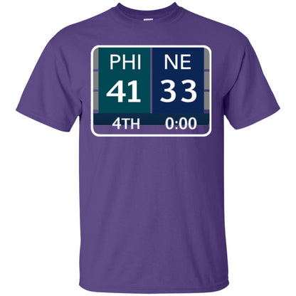 Phi 41 Ne 33 Final Score Football Lover T-shirt Purple
