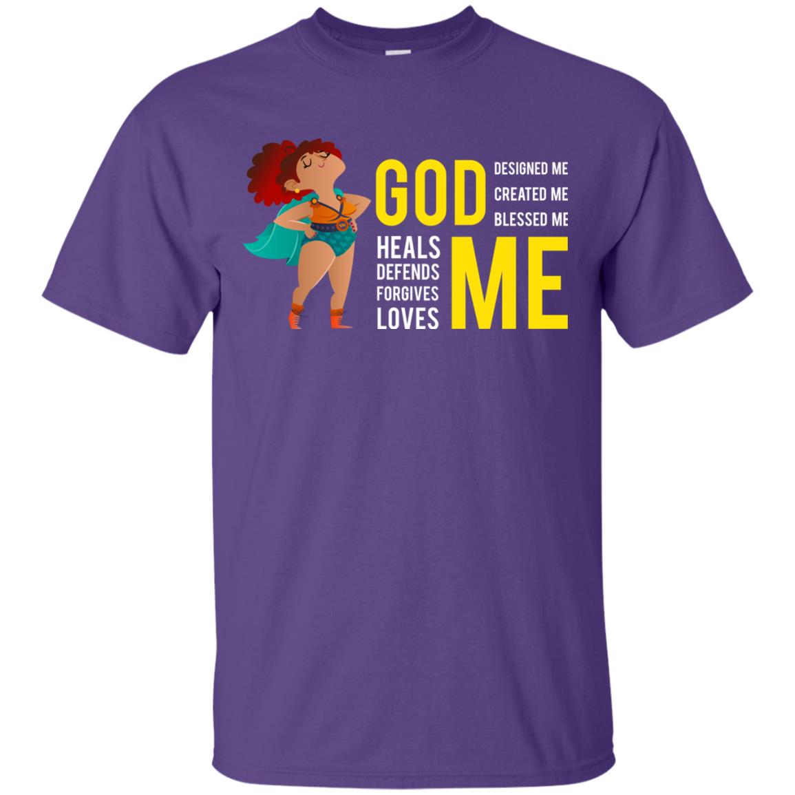 God Designed Me Created Me Blessed Me Best Shirt For Women Purple