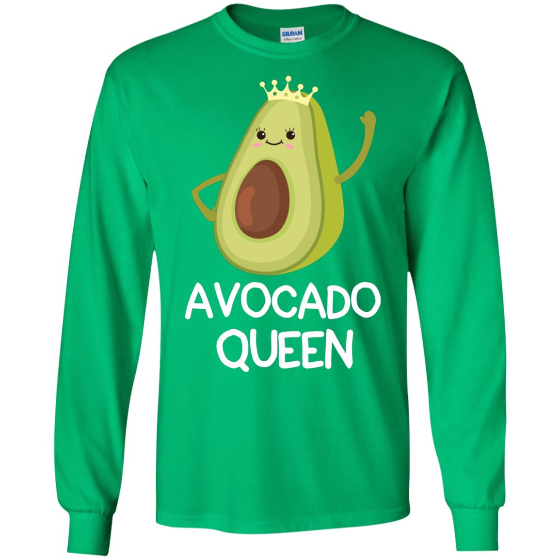 Avocado Queen Vegetarian Shirt For Girls Irish Green