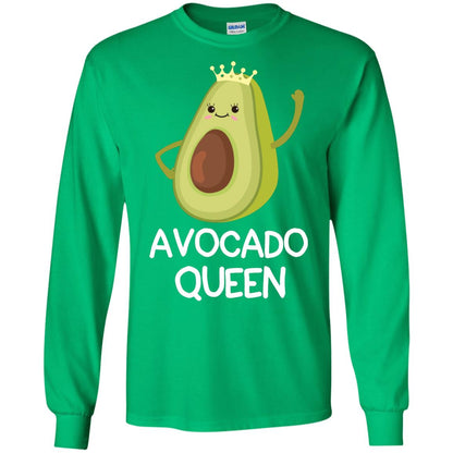 Avocado Queen Vegetarian Shirt For Girls Irish Green