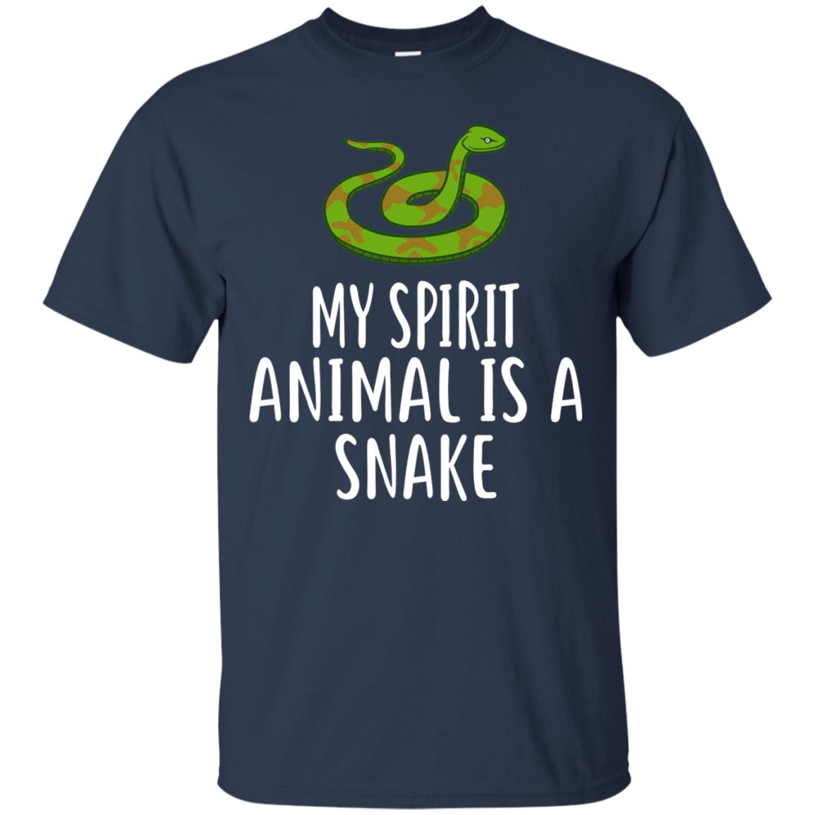 Pet Snake Lover Shirt My Spirit Animal Is A Snake T-shirt Navy