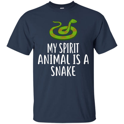 Pet Snake Lover Shirt My Spirit Animal Is A Snake T-shirt Navy