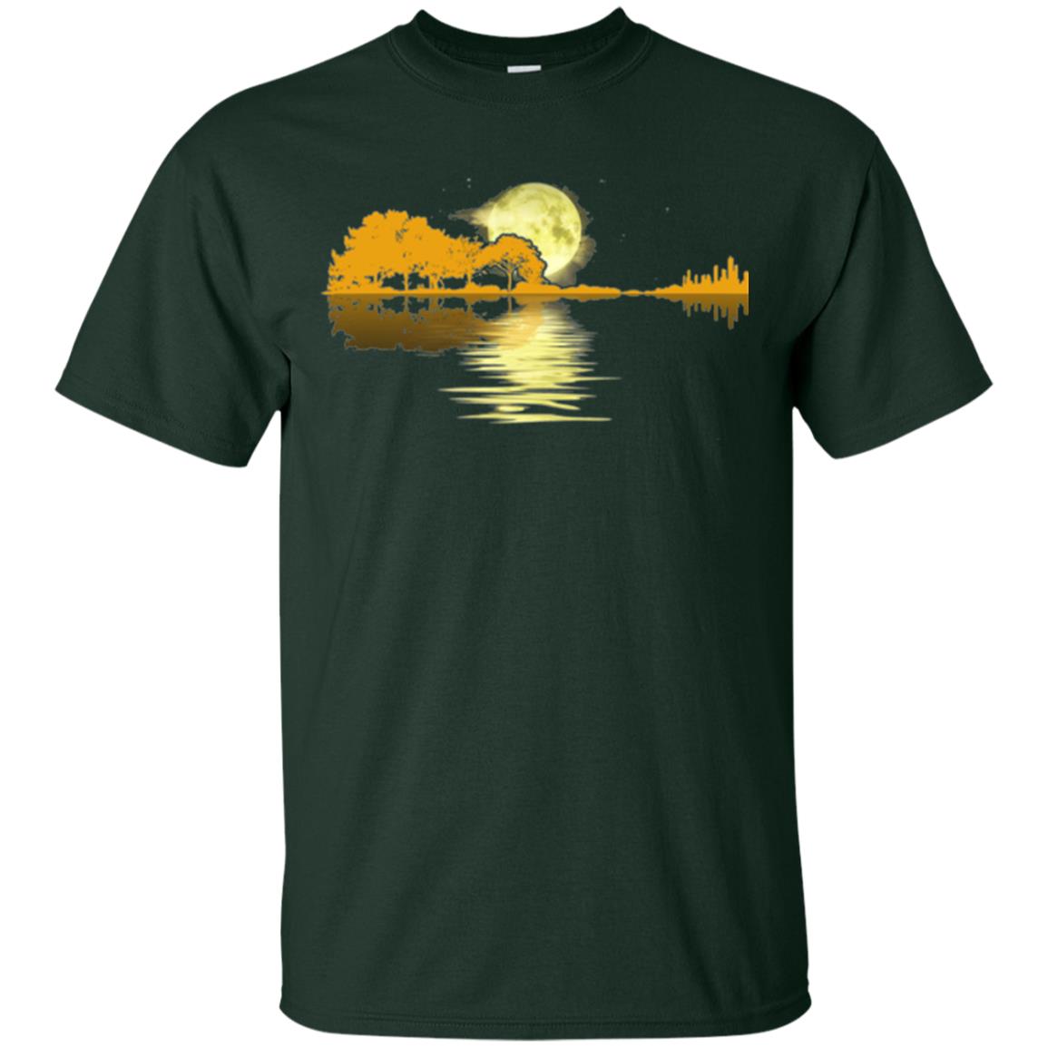 Guitar Lake Shadow T-shirt Forest Green