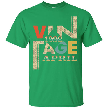 Vintage Retro Made In April 1992 26th Birthday 26 Yrs Irish Green
