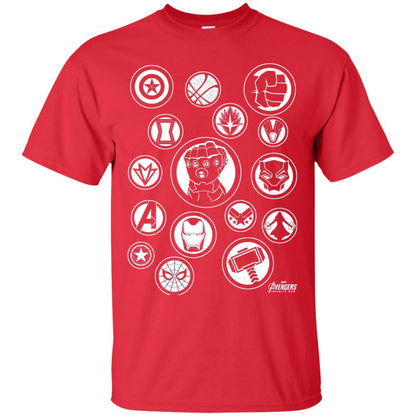 Infinity War Tonal Hero Icon Movie T-shirt Red