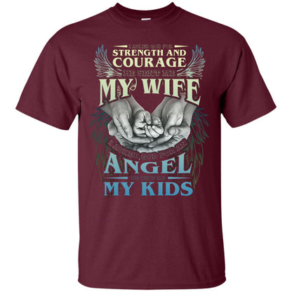 He Sent Me My Wife And My Kids Family Shirt Maroon