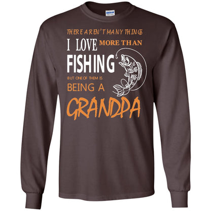 Fishing Grandpa Shirt I Love More Than Fishing Dark Chocolate