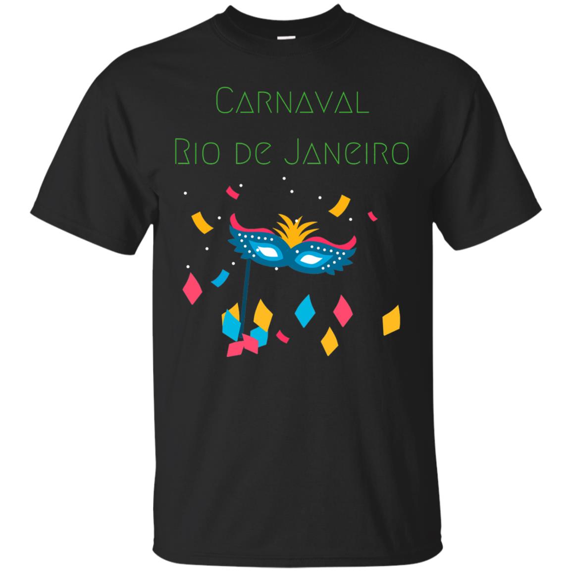 Mardi Gras T-shirt Rio Carnival Carnaval Rio De Janeiro Brazil Black