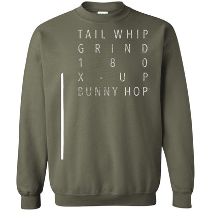 Scooter Tricks T-shirt Tail Whip Grind 180 X-up Bunny Hop Military Green