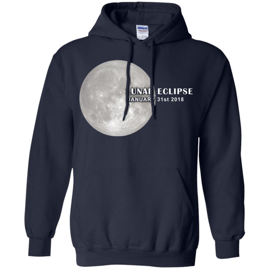 Eclipse January 31st 2018 Total Lunar Eclipse Shirts Navy