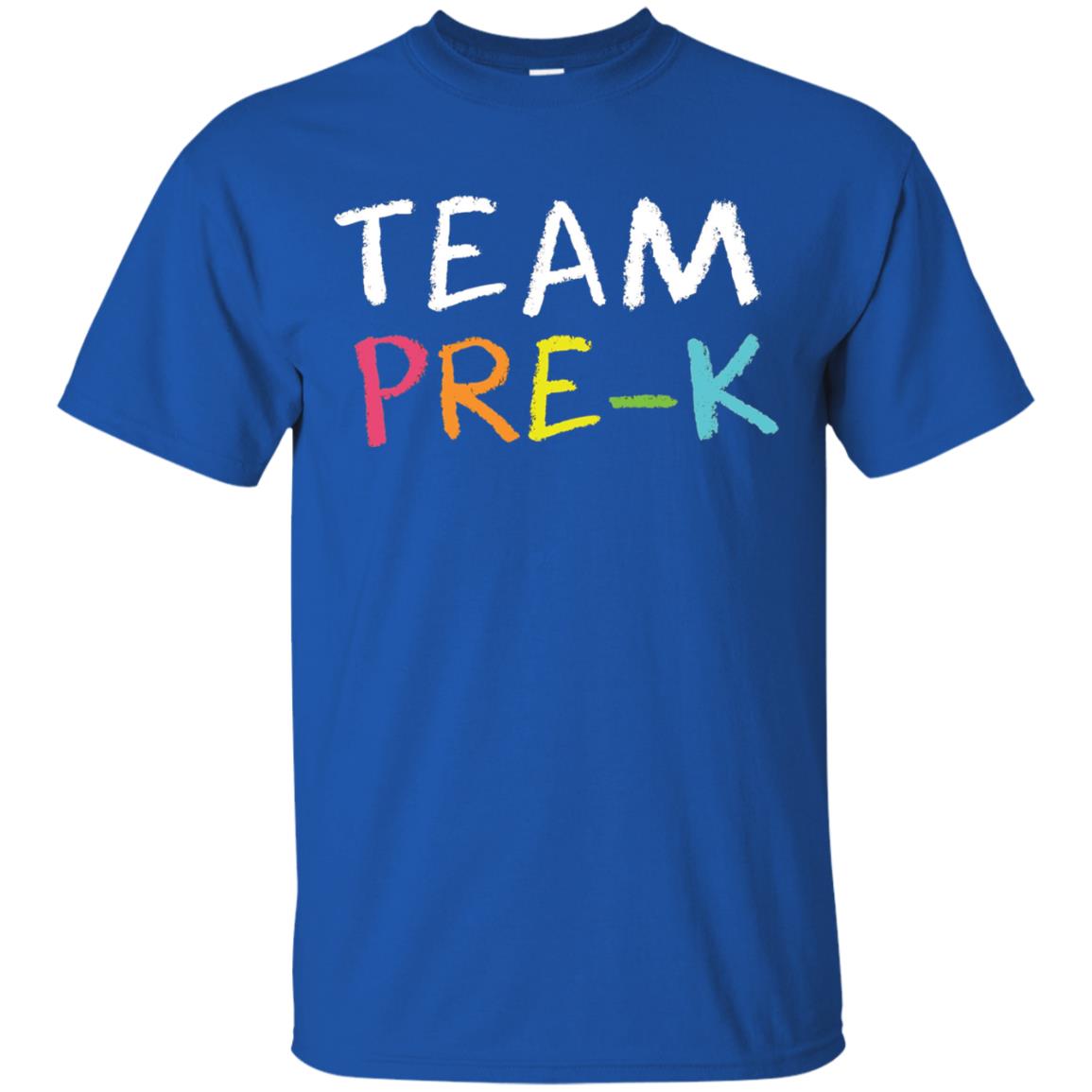 Team Pre-k Back To School Teacher T-shirt Royal