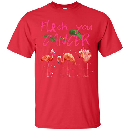 Flock You Cancer Breast Cancer Awareness Gift Shirt Red