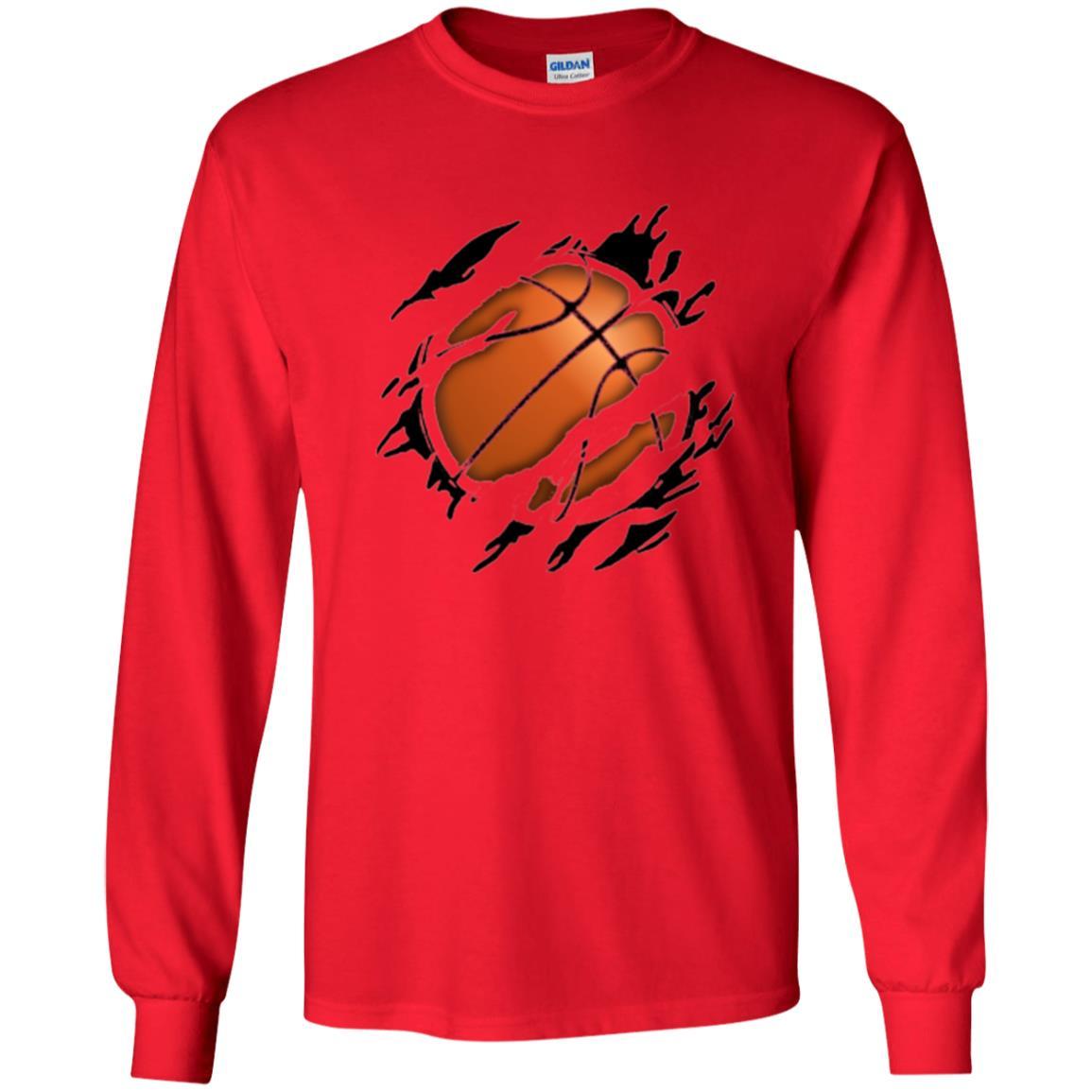 Basketball Lover T-shirt Basketball In Me Red