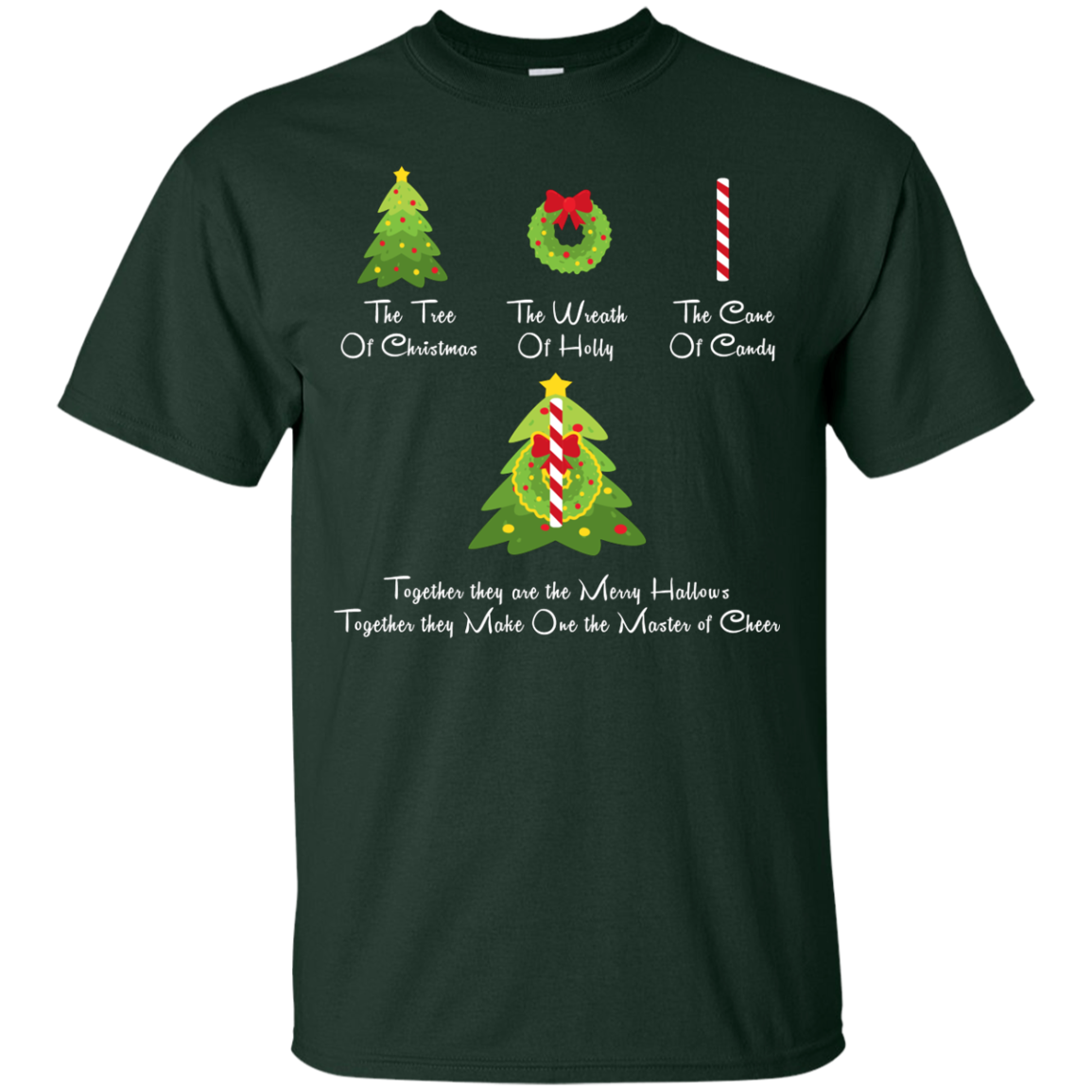 The Tree Of Christmas T-Shirt Forest Green