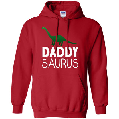 Daddy Saurus Dinosaur Matching Daddy T-shirt Red
