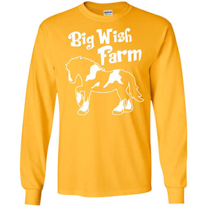 Big Wish Farm Horse ShirtG240 Gildan LS Ultra Cotton T-Shirt