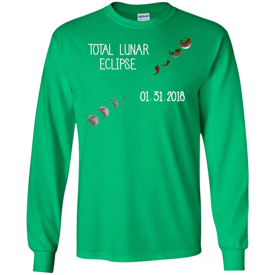 Total Lunar Eclipse 01-31-2018 Celebration Shirt Irish Green