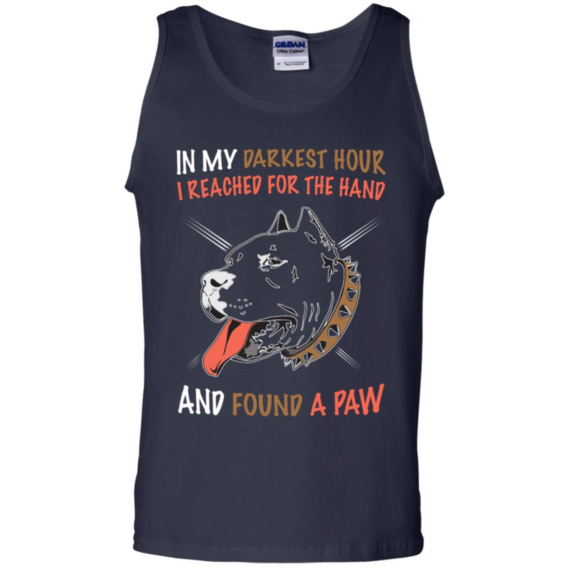 In My Darkness Hour I Reached For The Hand And Found A Paw Shirt Navy