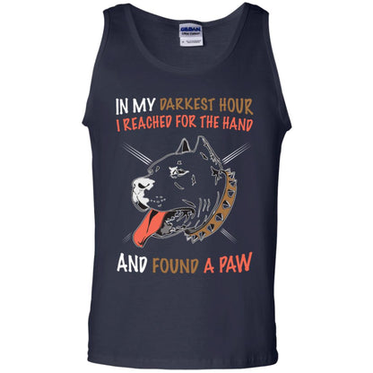 In My Darkness Hour I Reached For The Hand And Found A Paw Shirt Navy