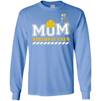 Mom Birthday Crew Mommy T-shirt Carolina Blue