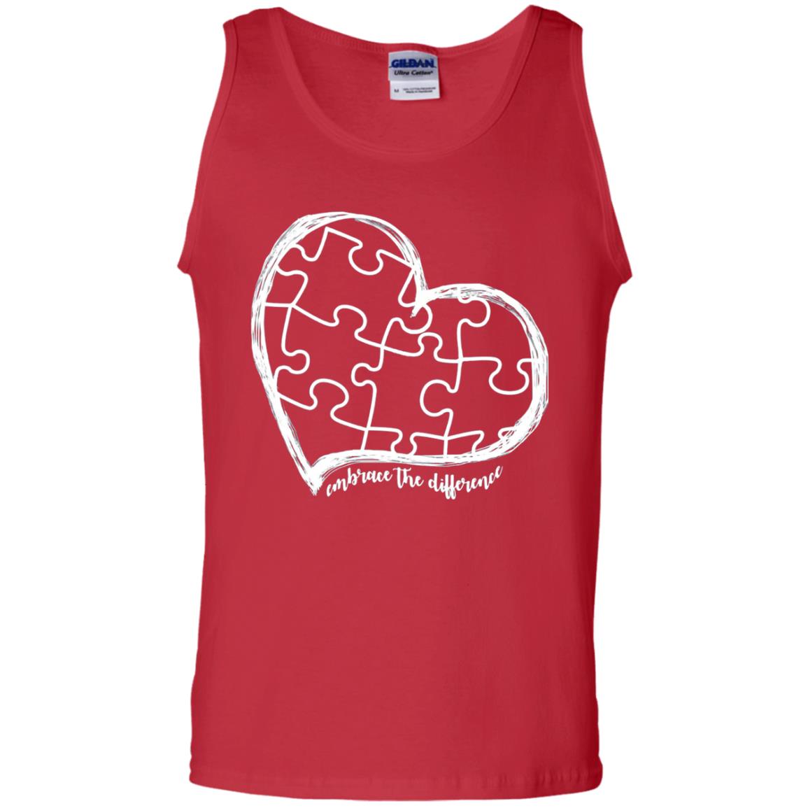 Autism Awareness Embrace Differences Shirt Red