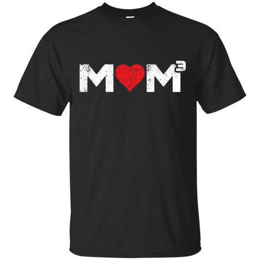 Mom3 Cubed Mother_s Day Mommy T-shirt Black