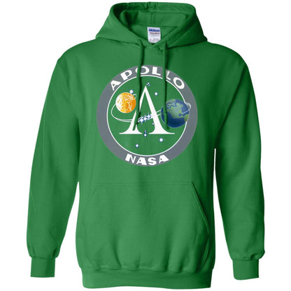Apollo Program Moon Landing Patch Print Nasa Astronomy T-shirt Irish Green
