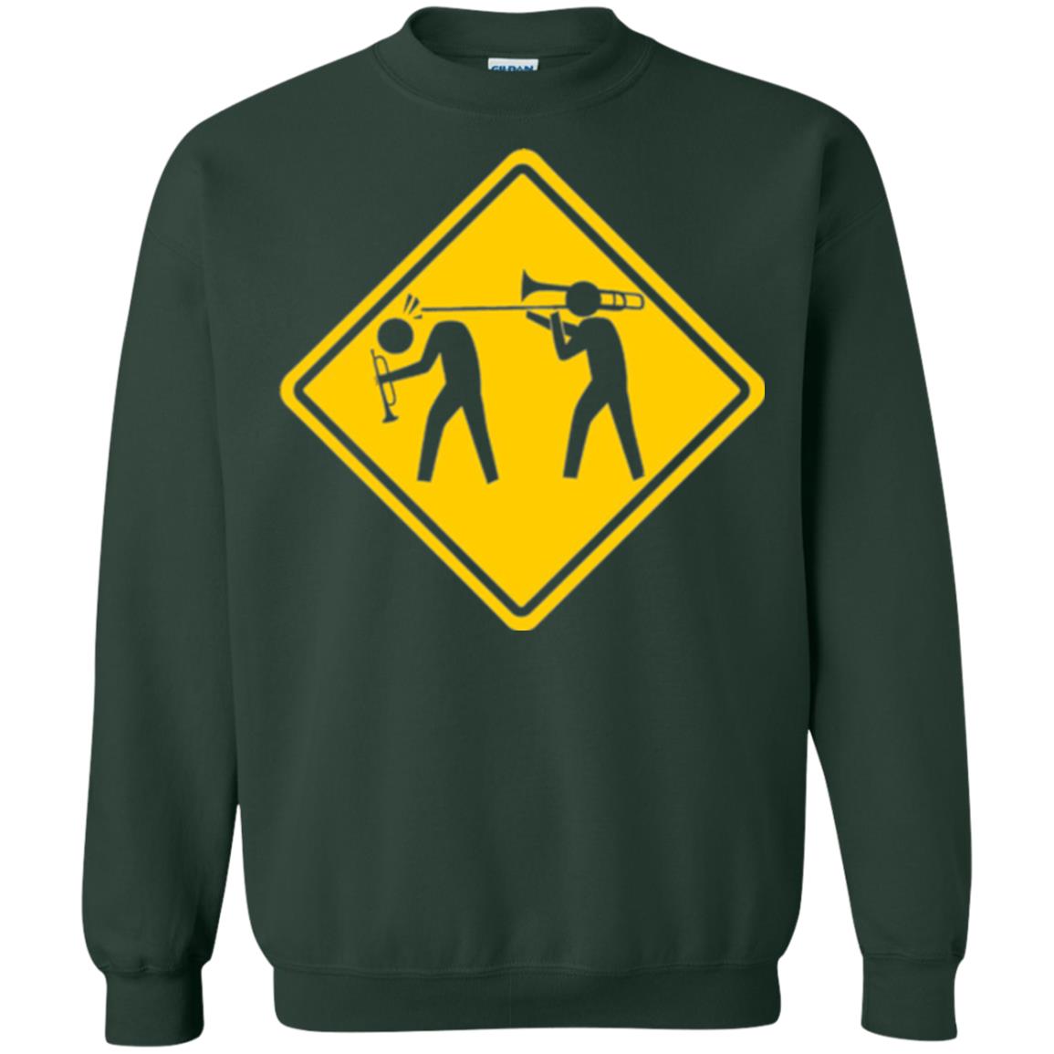 Funny Trombonist T-shirt Forest Green
