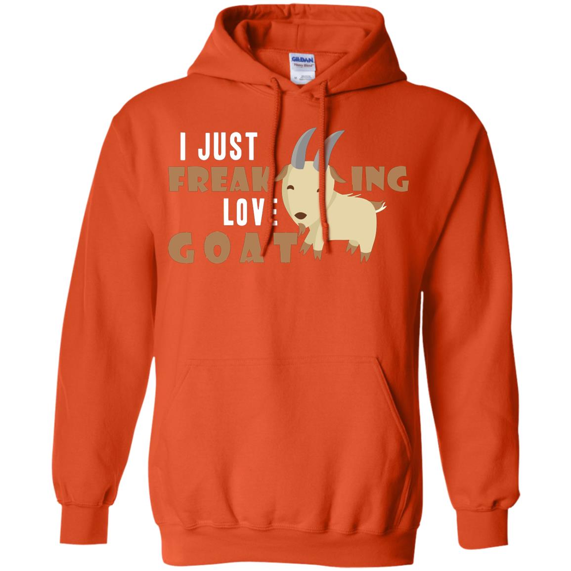 I Just Freaking Love Goat Shirt Orange