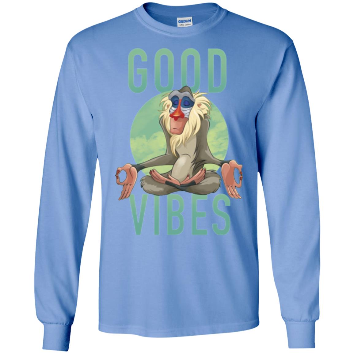 Rafiki Meditate Good Vibes T-shirt Carolina Blue