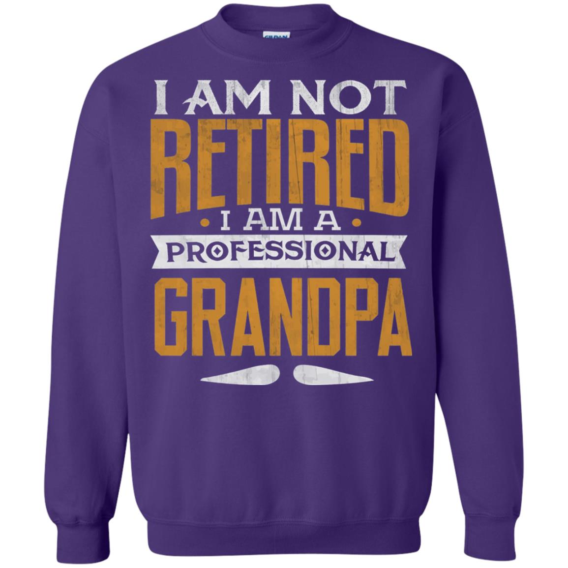 Im Not Retired Im A Professional Grandpa Retirement Shirt Purple
