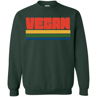 Vegan T-shirt Retro Style Veganism Forest Green