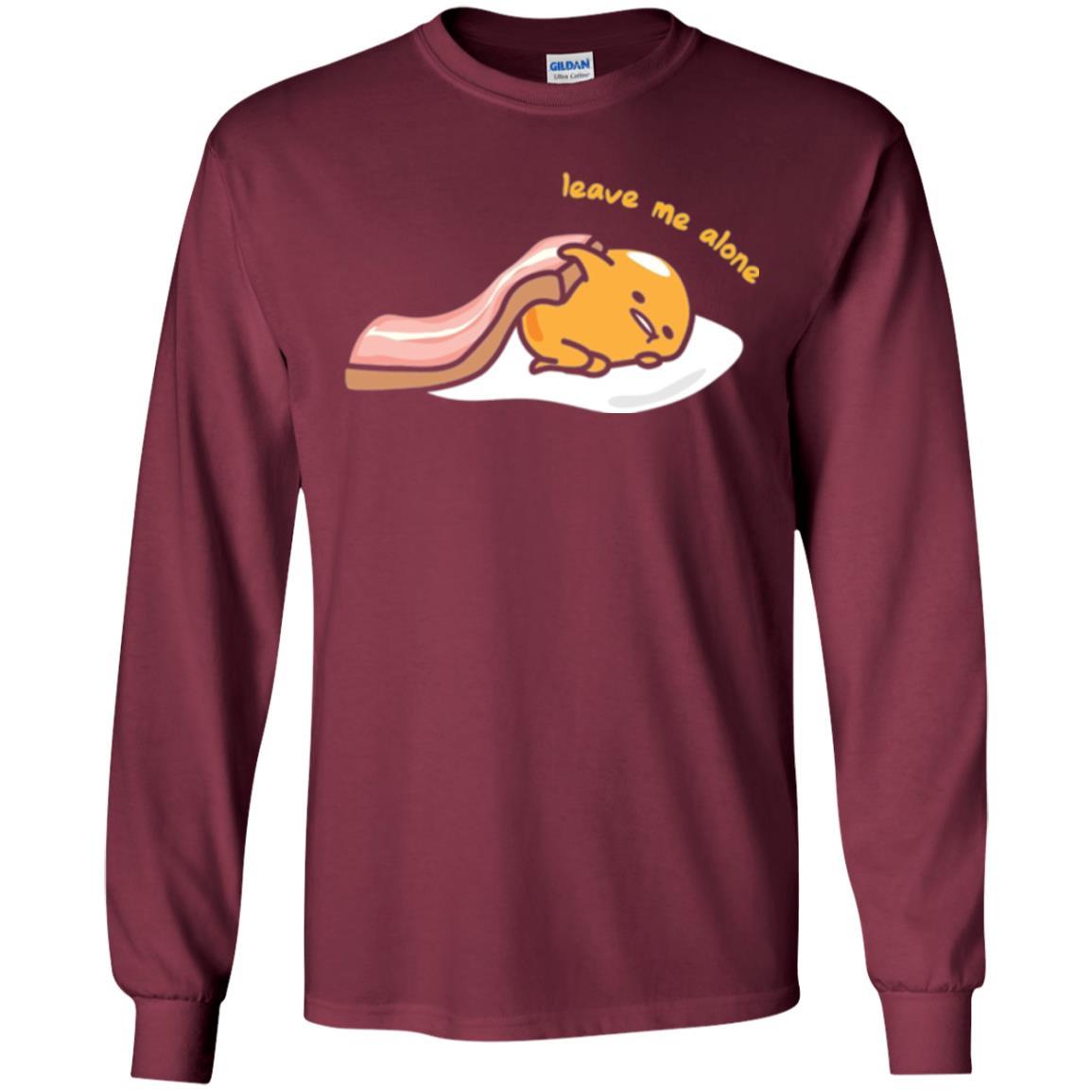 Film T-shirt Gudetama Leave Me Alone Maroon
