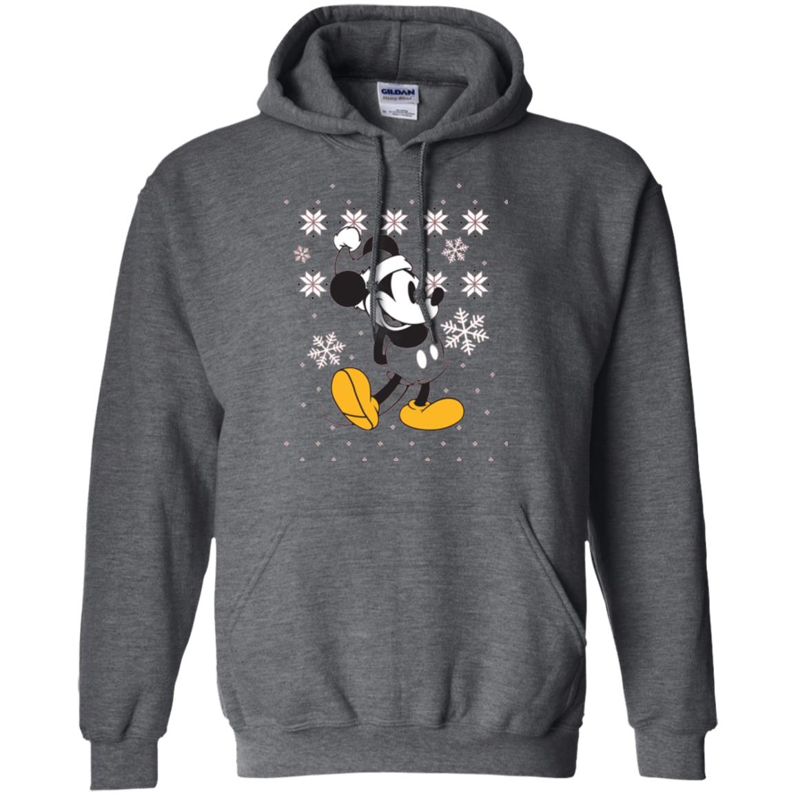 Christmas T-shirt Disney Mickey Mouse Dark Heather
