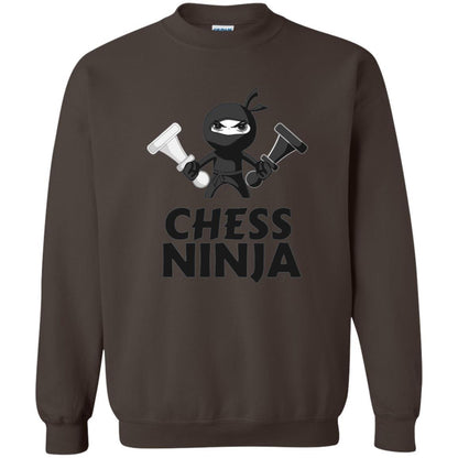 Funny Chess Ninja T-shirt Dark Chocolate