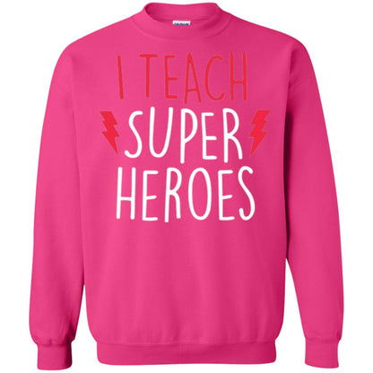 Cute Teacher T-shirt I Teach Super Heroes Heliconia