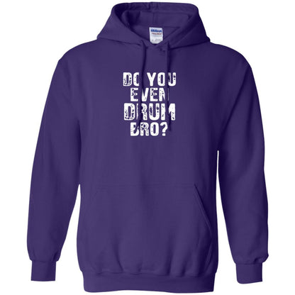 Drummer T-shirt Do You Even Drum Bro Purple
