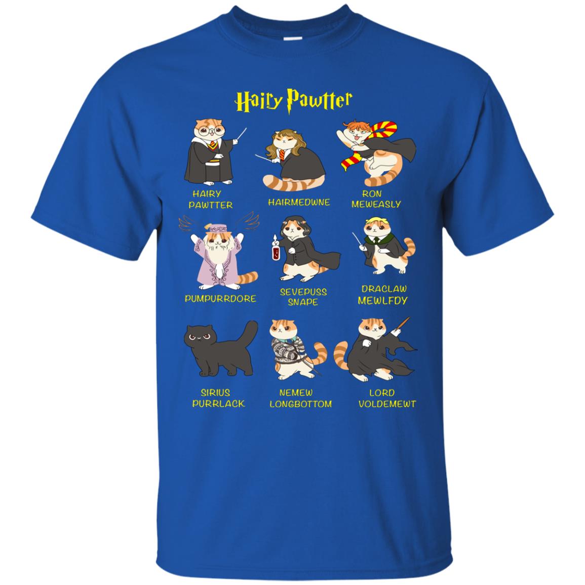 Hairy Pawtter Harry Potter Fan T-shirt Royal