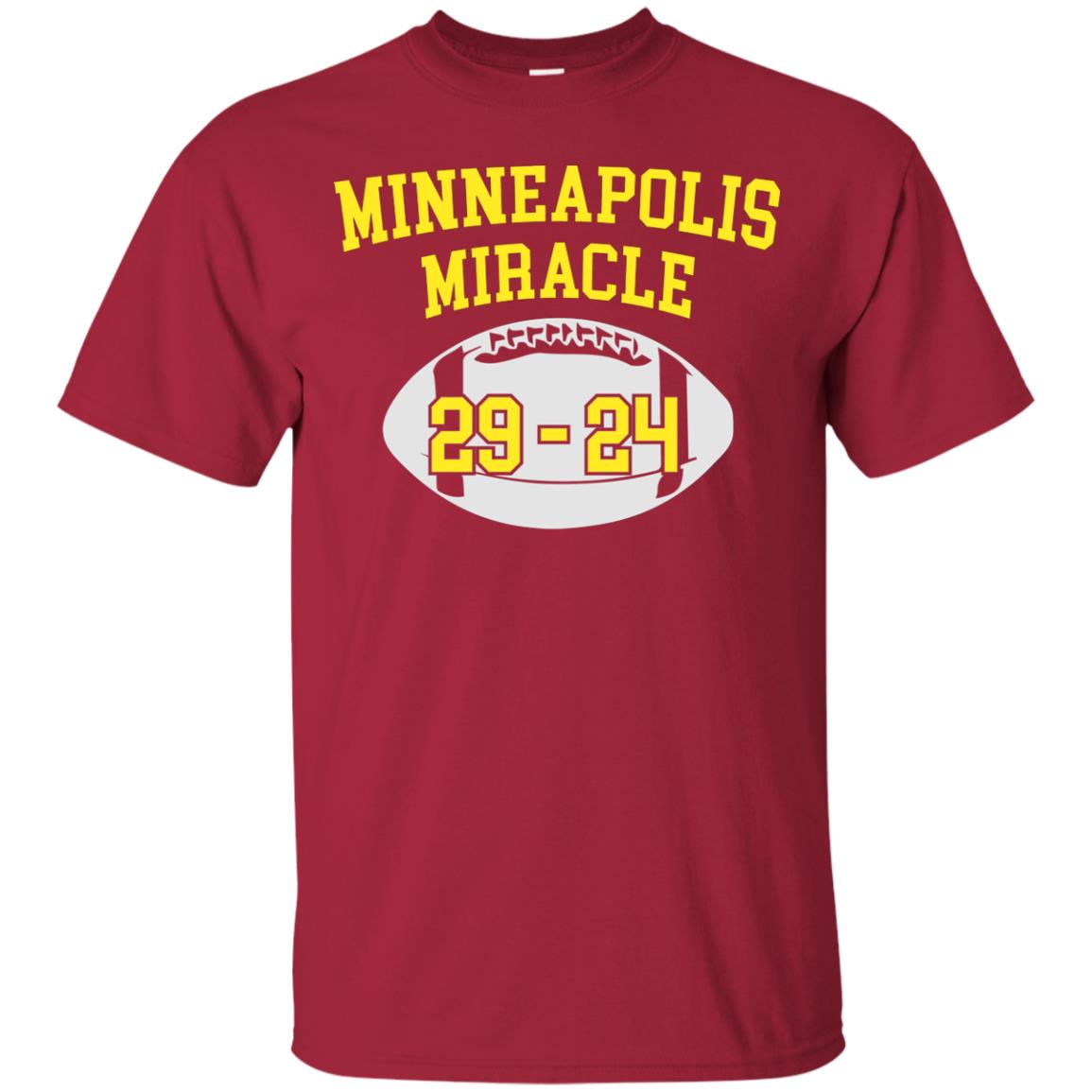 Football Lover T-shirt Minneapolis Miracle Cardinal