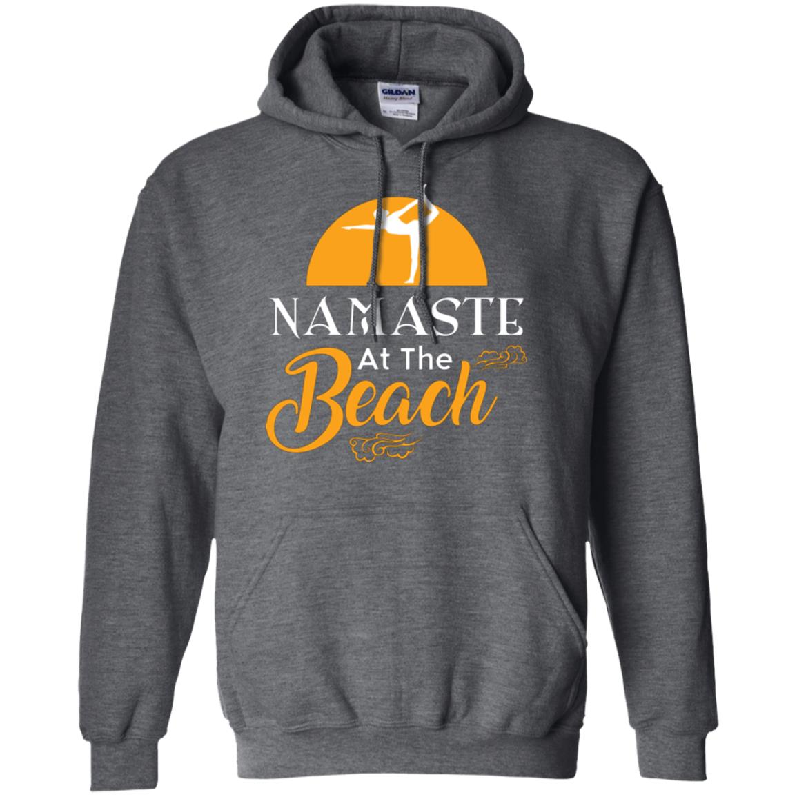 Yoga Lover T-shirt Namaste At The Beach Dark Heather
